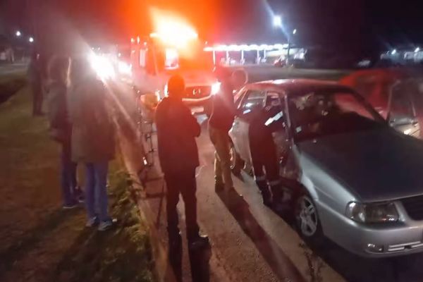 Acidente na BR-277 deixa uma mulher ferida próximo ao trevo de Santa Tereza do Oeste