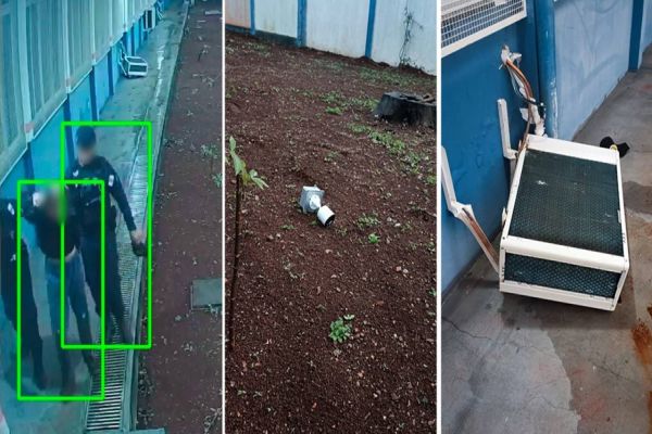 Imagem referente a notícia: Homem é detido em flagrante após invadir escola e furtar objetos no Bairro Cascavel Velho