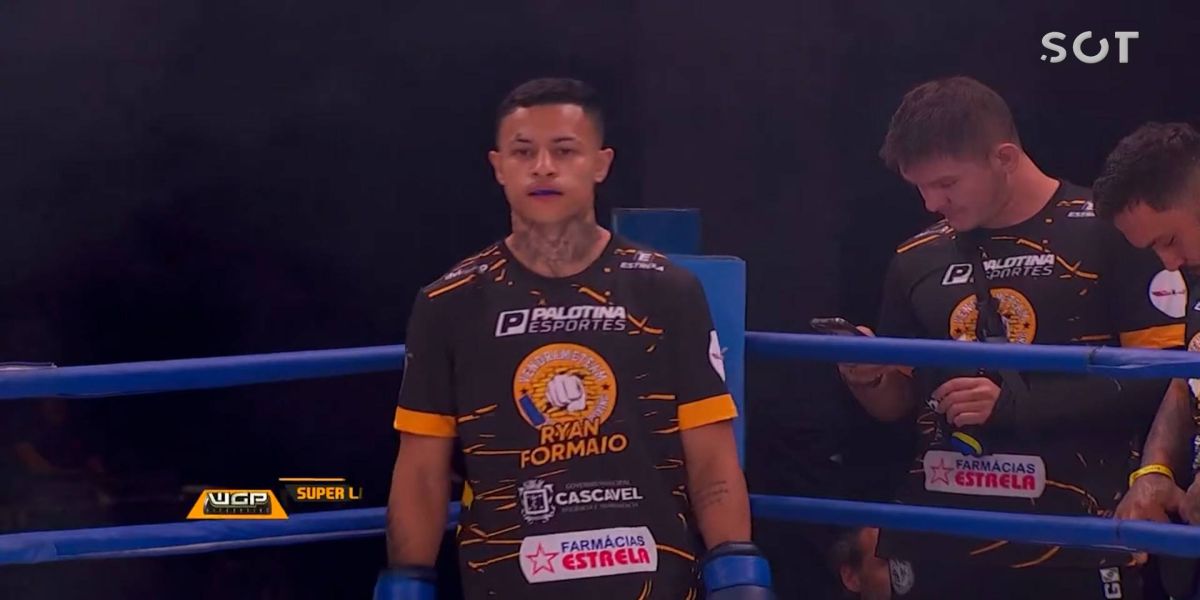 Cascavelense Ryan Formaio brilha no WGP Kickboxing, mesmo com derrota em luta acirrada