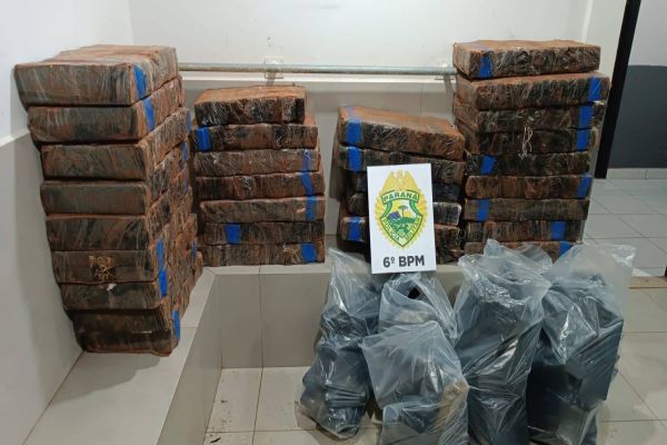Polícia Militar apreende 489 quilos de maconha em Guaraniaçu