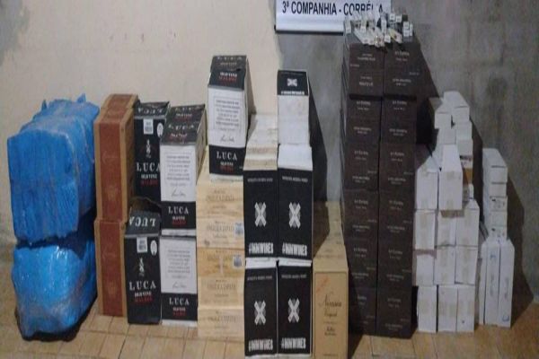 Polícia Militar apreende mercadorias de origem estrangeira em Corbélia