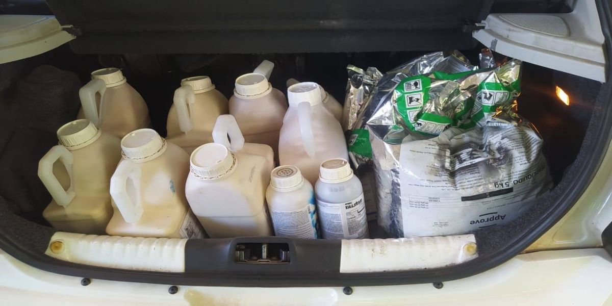 GDE realiza apreensão de Agrotóxicos em cumprimento de mandado de busca e apreensão em Cascavel