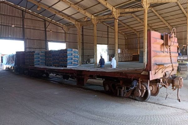 8 mil toneladas: Ferroeste bate recorde mensal de transporte de cimento em julho