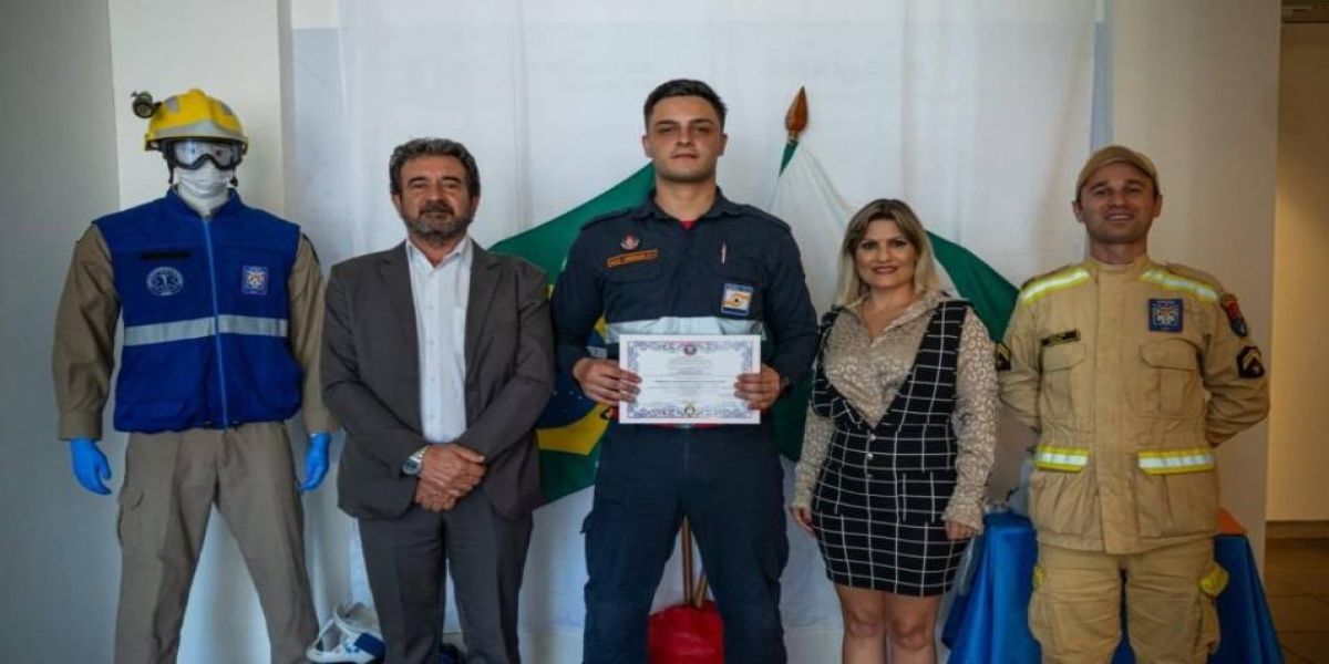 Brigadista da Brigada Comunitária de Corbélia conclui curso de socorrista do Corpo de Bombeiros