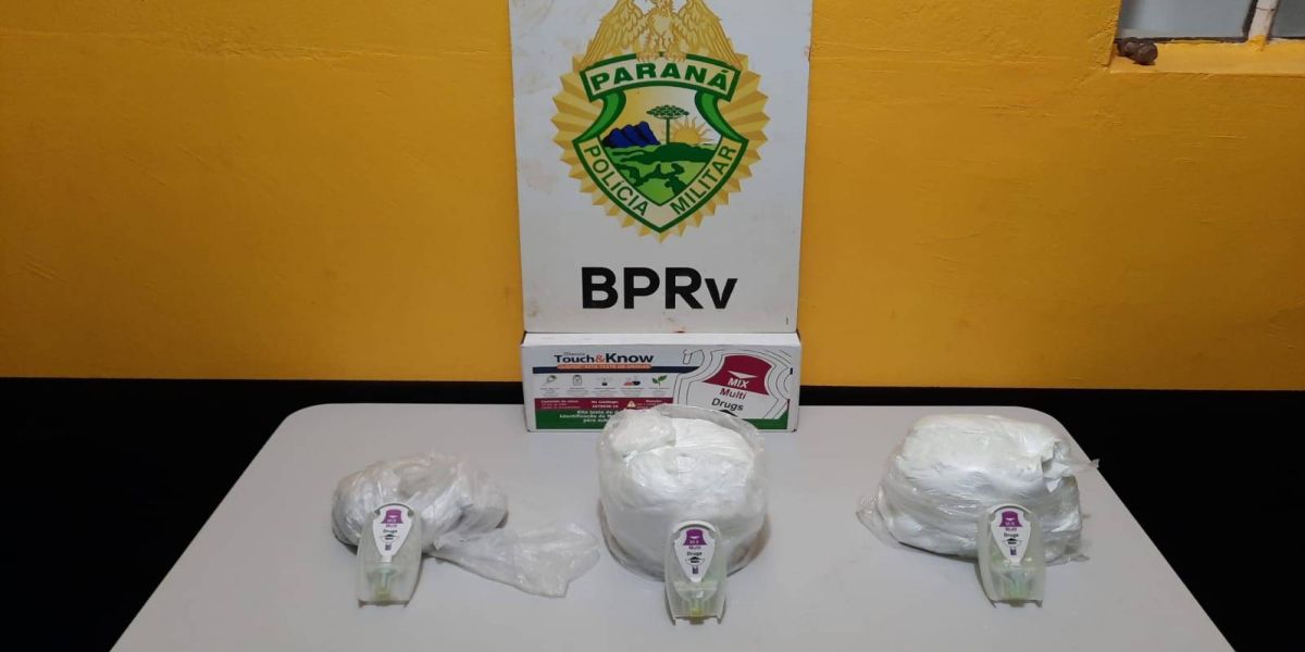 PRE realiza apreensão de cloridrato de cocaína dentro de veículo na PR-180 em Cascavel