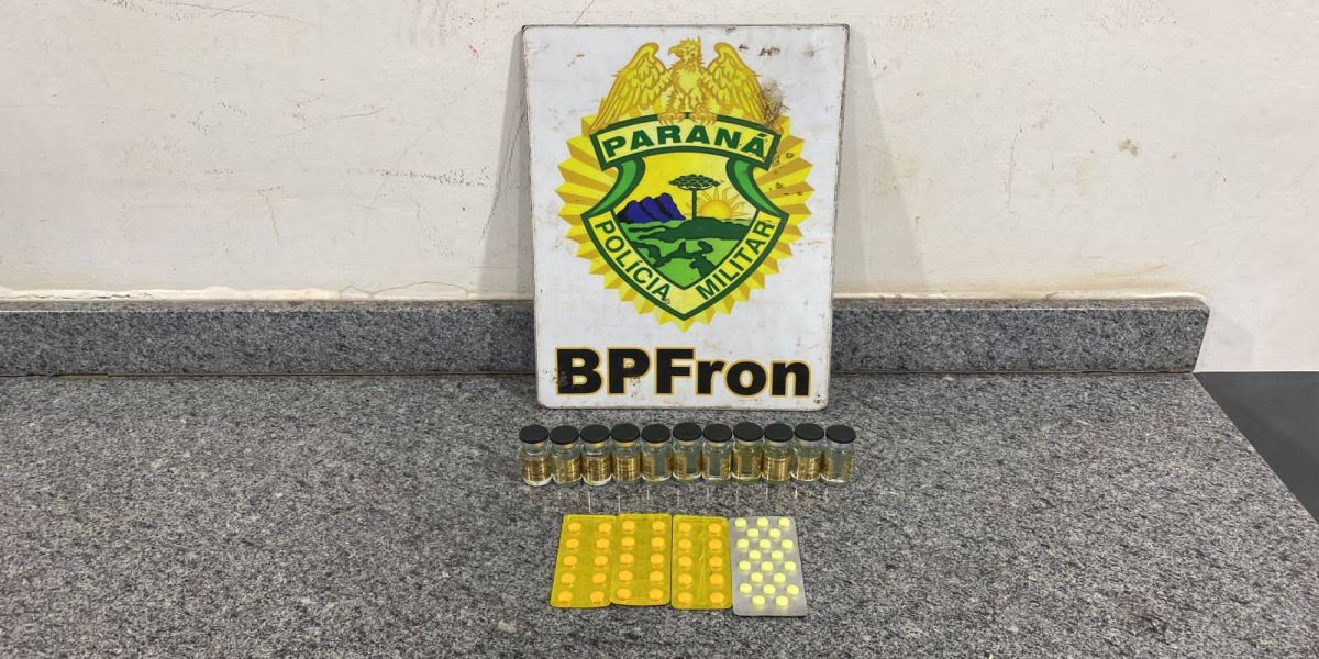 Operação Hórus: BPFRON apreende drogas e medicamentos em ônibus na cidade de Cascavel