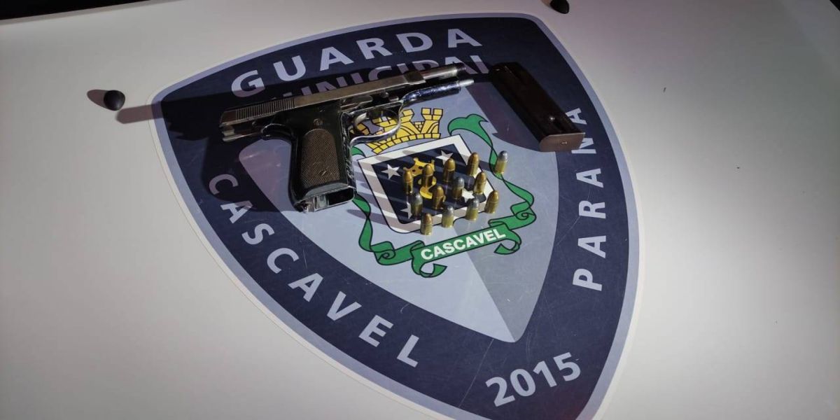 Homem de 28 anos é detido pela GM com pistola 9mm e munições no Bairro Alto Alegre