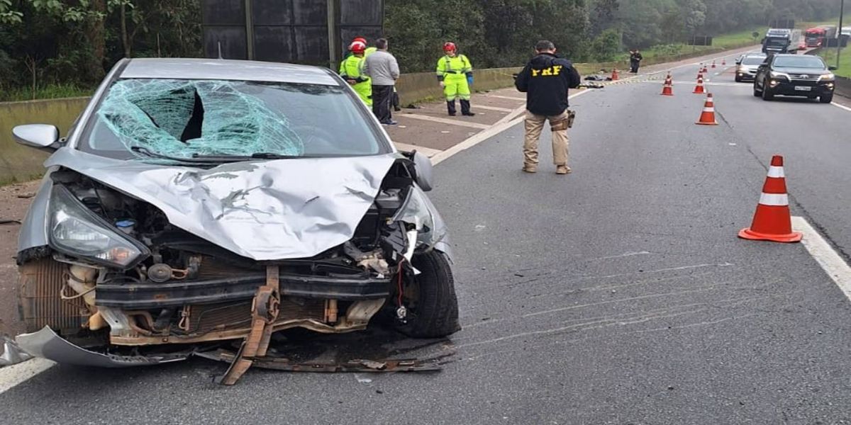 Pedestre morre atropelado em acidente na BR-376 em São José dos Pinhais