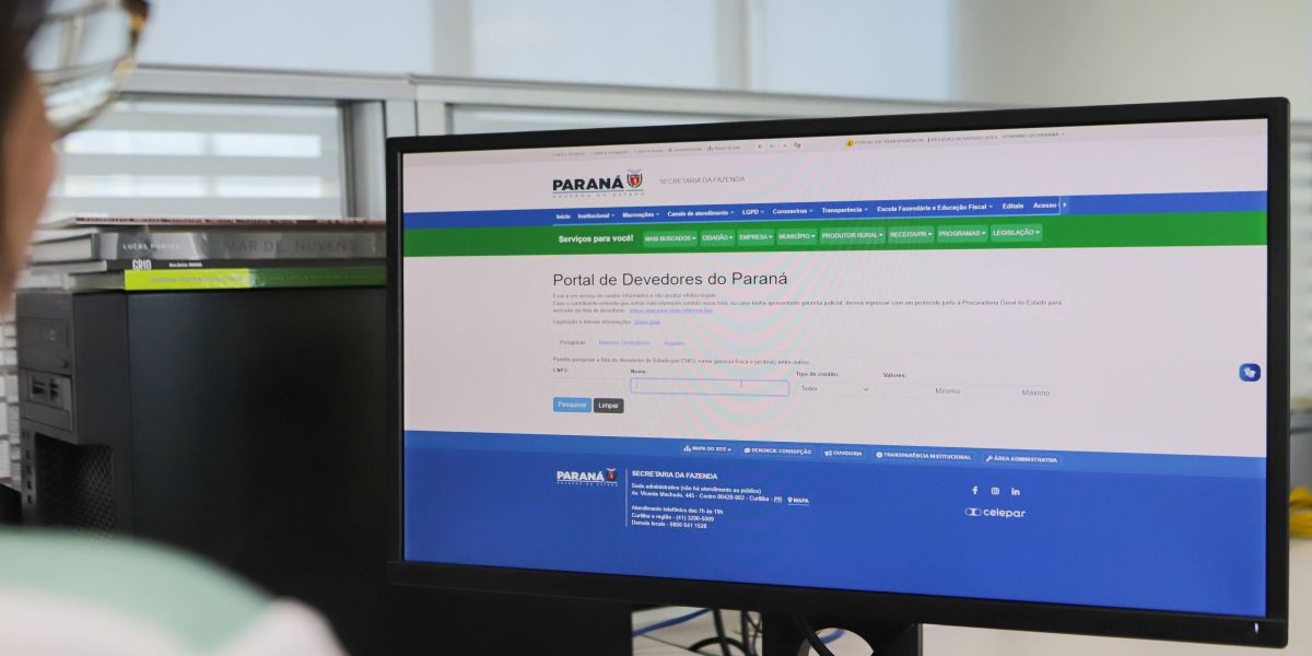 Paraná lança novo portal para consulta e cobrança de débitos fiscais