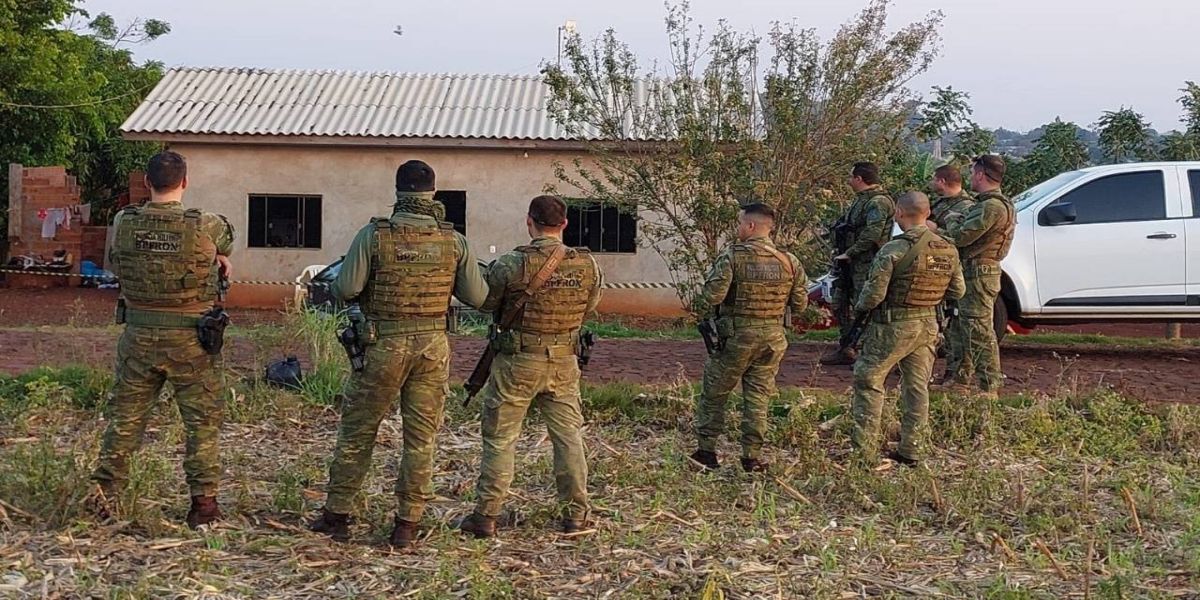 Confronto com o BPFron termina com 5 criminosos mortos na área rural de Santa Helena