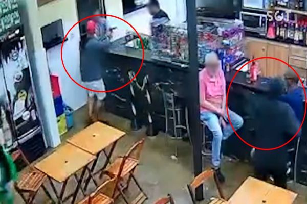 Imagem referente a notícia: Policial Militar reage tentativa de assalto em bar e assaltante morre ao ser baleado em Londrina