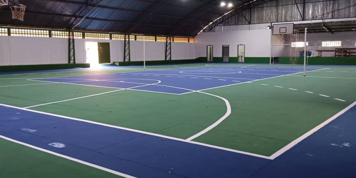 Ação conjunta entre secretarias revitaliza ginásio de esportes em Sede Alvorada