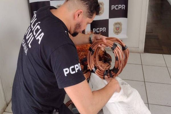 PCPR apreende mais de 37 toneladas de fios de cobre e prende 139 pessoas desde 2022