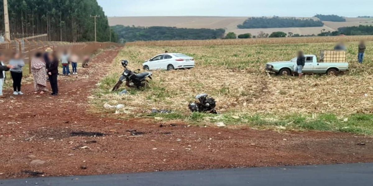 Motociclista de 44 anos morre após forte colisão na PR-139 em Assis Chateaubriand
