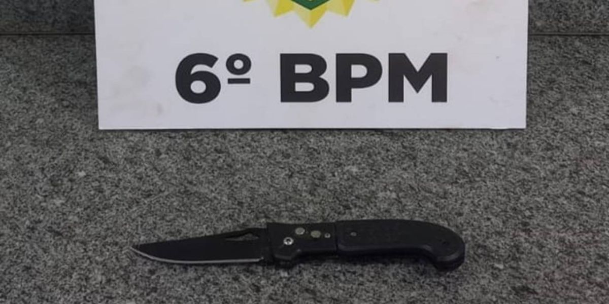 Jovem de 22 anos é detido por ameaças, resistência, desobediência e desacato no bairro Santa Cruz