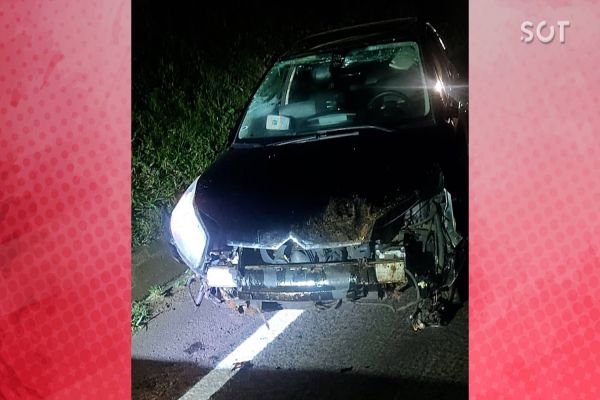 Capotamento deixa duas pessoas feridas na PR-180 entre Juvinópolis e Boa Vista da Aparecida