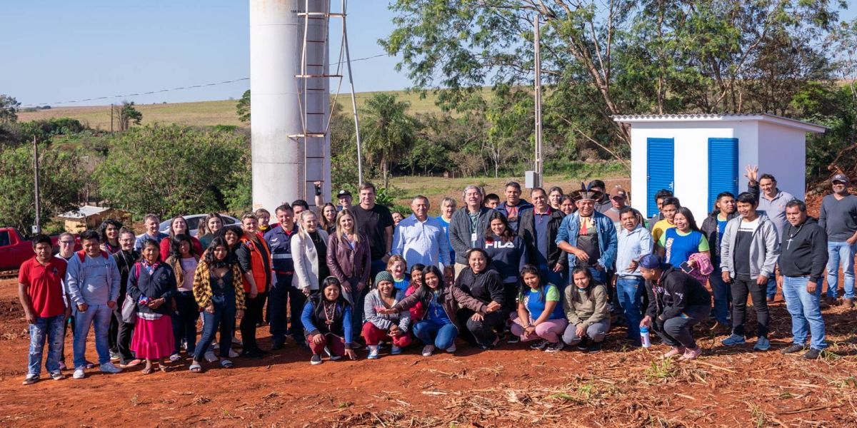 Itaipu leva água potável a 100% da comunidade indígena do Ocoy