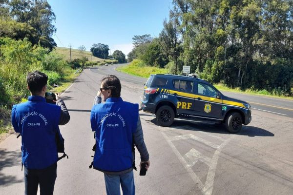 Crea-PR fiscaliza trechos da BR-163 com riscos de acidentes no oeste do Paraná