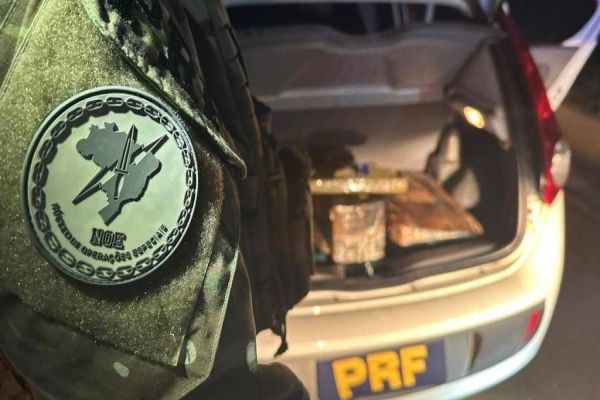 Imagem referente a notícia: PRF apreende 156 kg de maconha em Cascavel e recupera veículo furtado