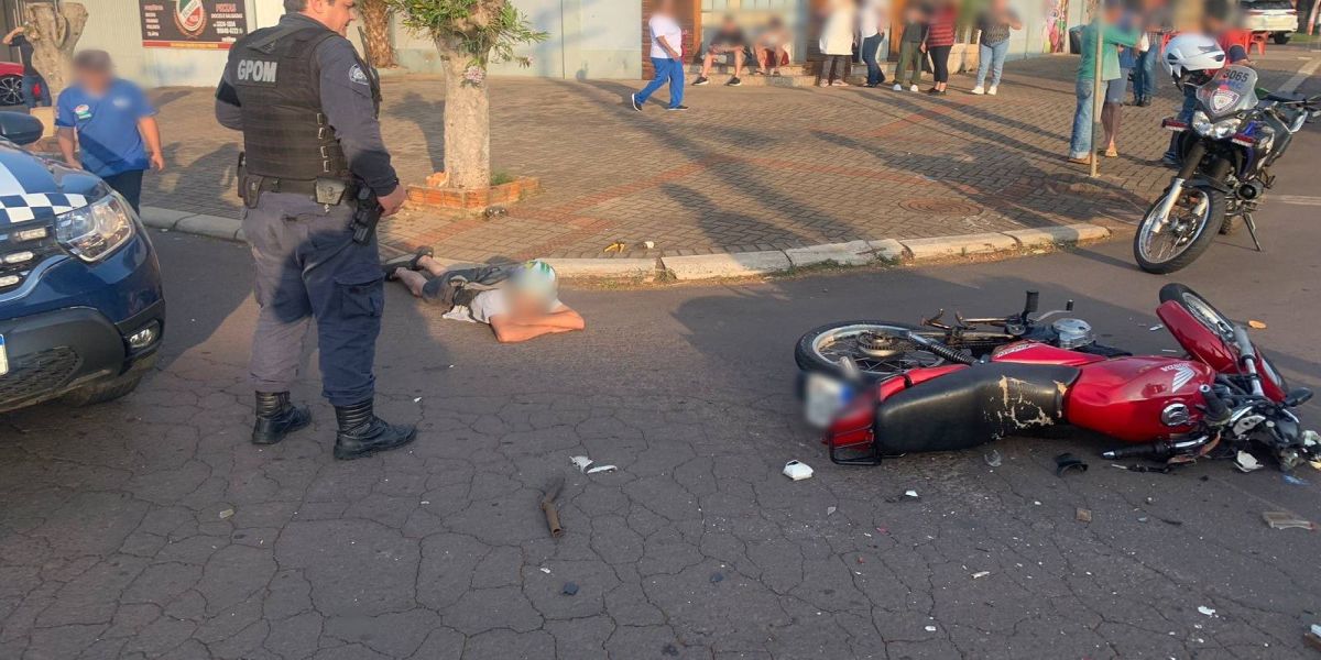 Adolescente foge de abordagem da GM e acaba se envolvendo em acidente com caminhão em Cascavel