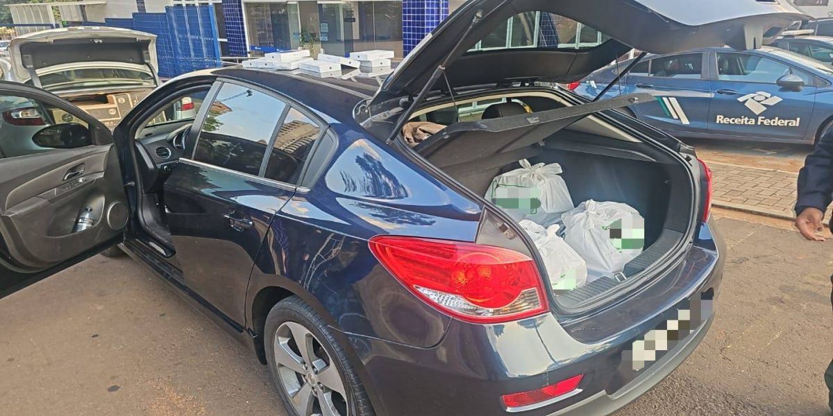 Operação da Receita resulta em apreensão de três veículos com eletrônicos avaliados em 250 mil reais