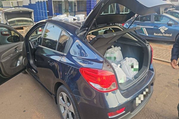 Operação da Receita resulta em apreensão de três veículos com eletrônicos avaliados em 250 mil reais