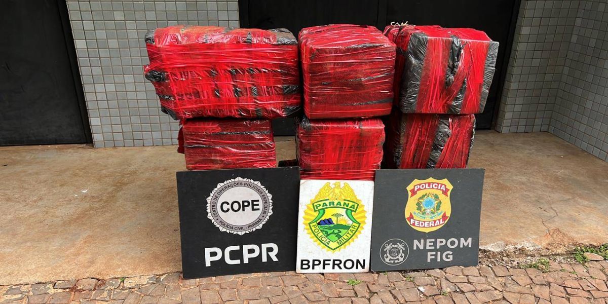 BPFRON, NEPOM-FIG e COPE apreenderam 152 kg de maconha em Itaipulândia