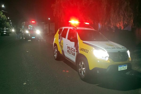 Imagem referente a notícia: Homem fica em estado grave após ser agredido em bar no Bairro Santa Felicidade