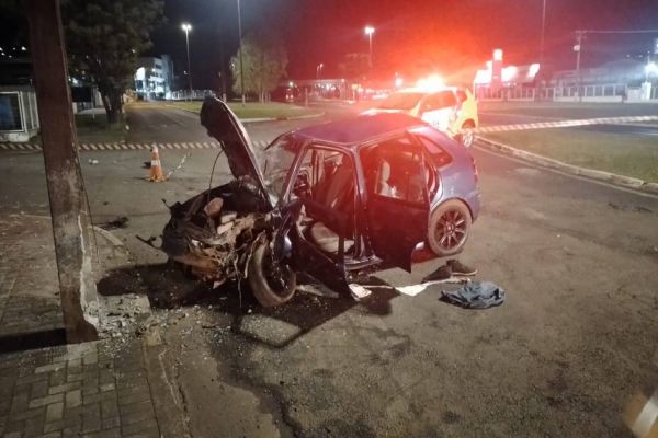 Homem morre e outras duas pessoas ficam feridas em grave acidente na BR-158 no sudoeste do Paraná