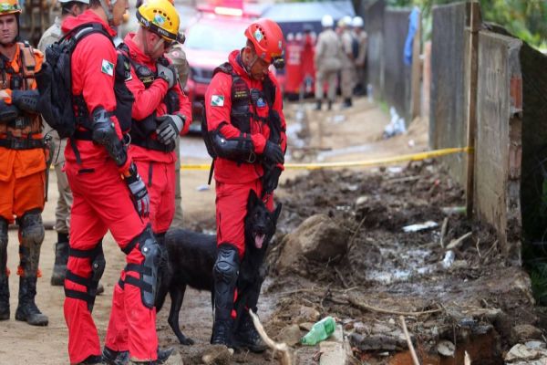 Imagem referente a notícia: Paraná manda mais sete bombeiros e três cães para ajudar o Rio Grande do Sul