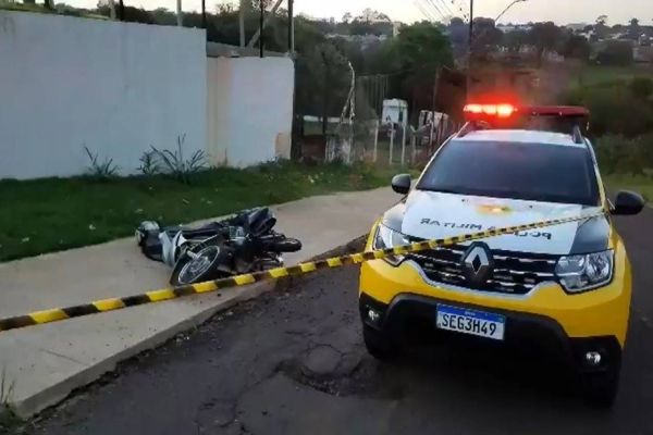 Homem é morto a tiros de calibre .45 em motocicleta no Bairro Cascavel Velho