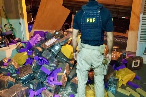 Carga de madeira mal acondicionada escondia mais de 5 toneladas de maconha no Paraná