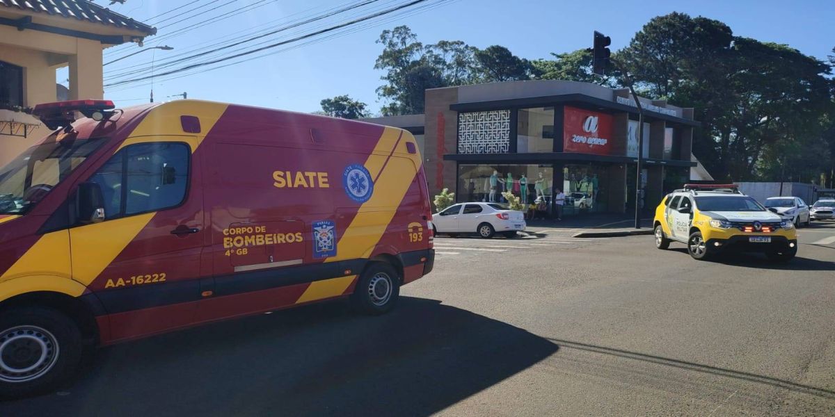 Gestante sofre ferimento por arma de fogo acidentalmente no centro de Cascavel