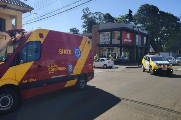 Imagem referente a notícia: Gestante sofre ferimento por arma de fogo acidentalmente no centro de Cascavel