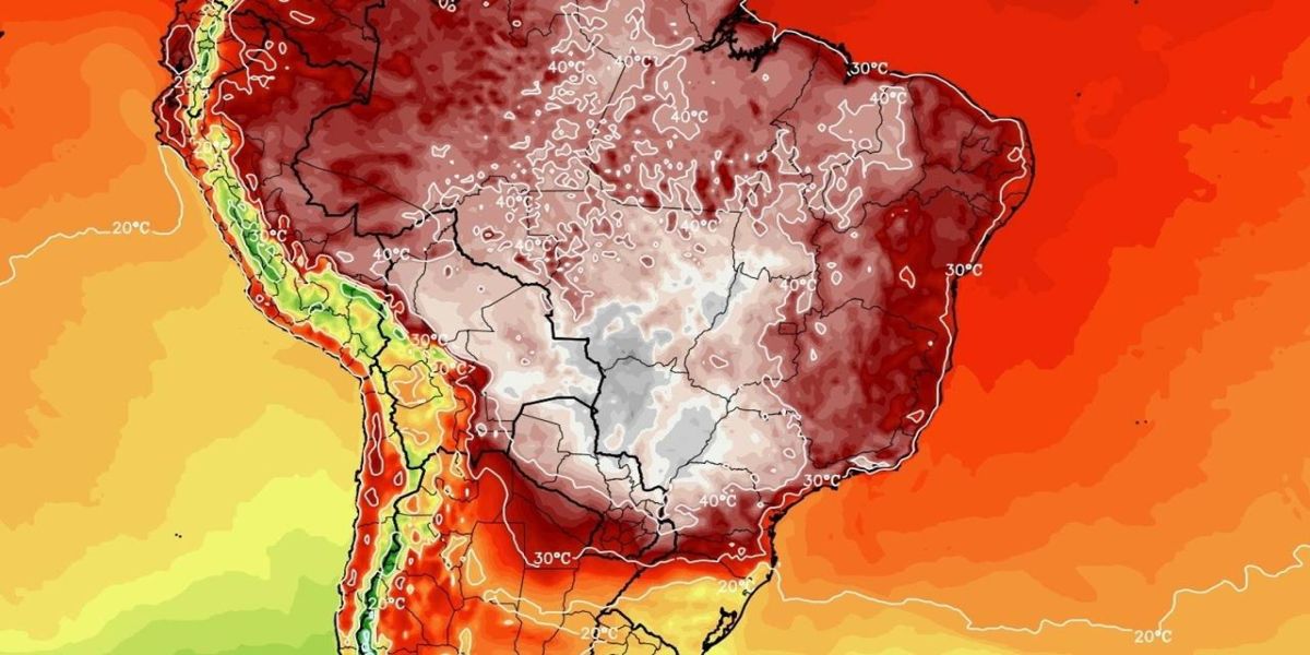 Onda de calor excepcional atinge várias regiões do Brasil: Temperaturas de 40ºC a 45ºC