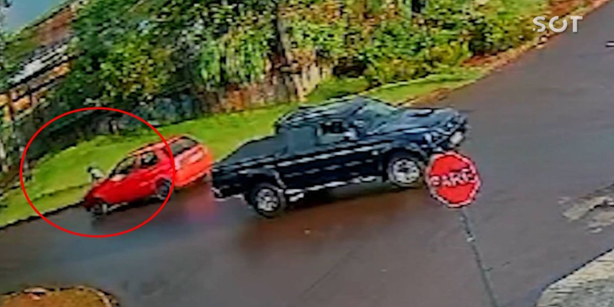 Menino de 12 anos é atropelado por carro no Jardim Alvorada em Cascavel