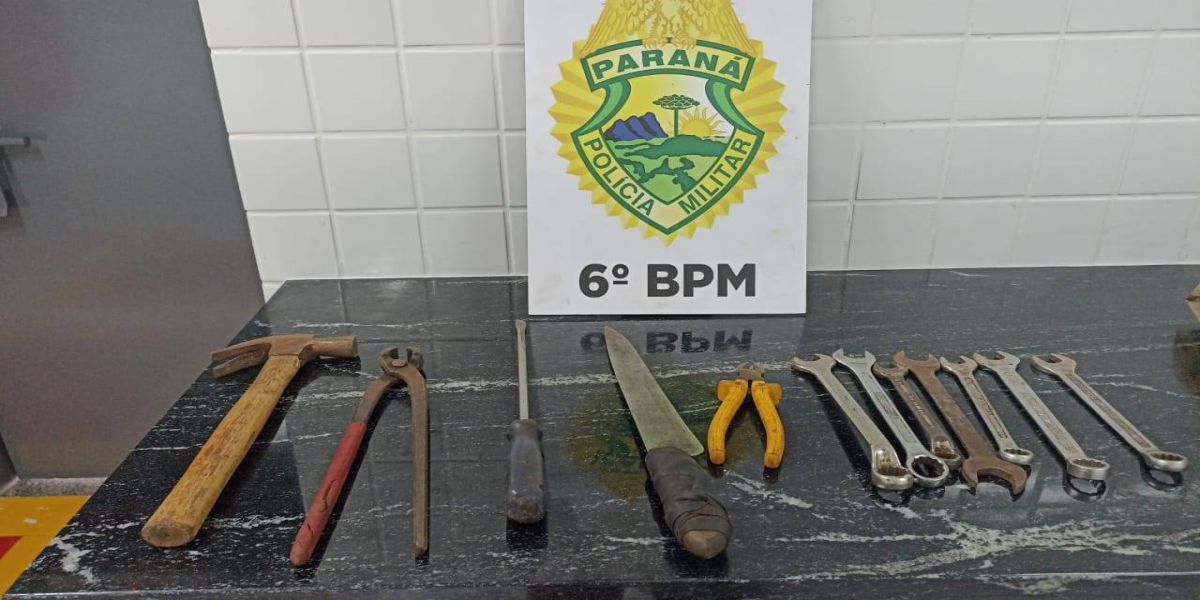 Polícia Militar age rápido em caso de furto e recupera objetos roubados em Cascavel