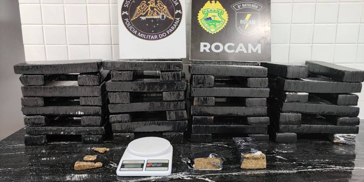 Polícia Militar apreende grande quantidade de maconha em residência no Bairro Santa Felicidade