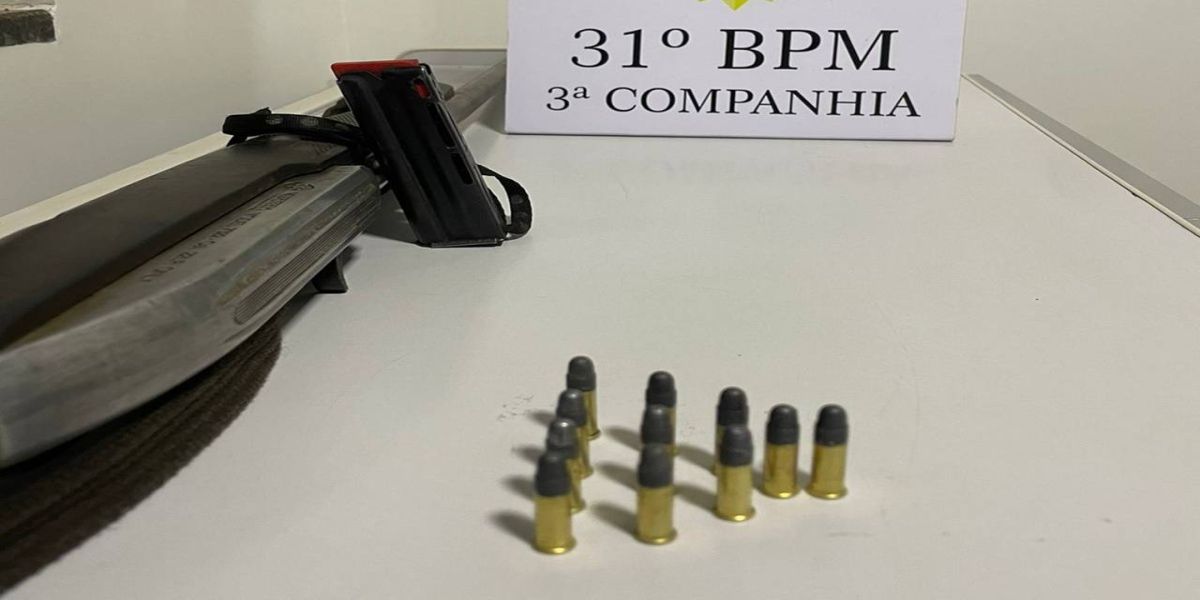 Violência Doméstica em Anahy: Homem é preso por porte ilegal de arma de fogo e lesão corporal