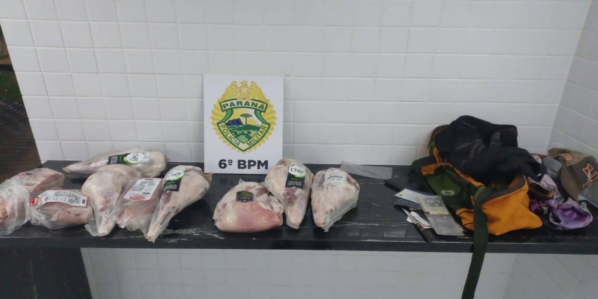 Polícia Militar age rápido e detém indivíduos com carnes furtas de supermercados no Bairro Neva