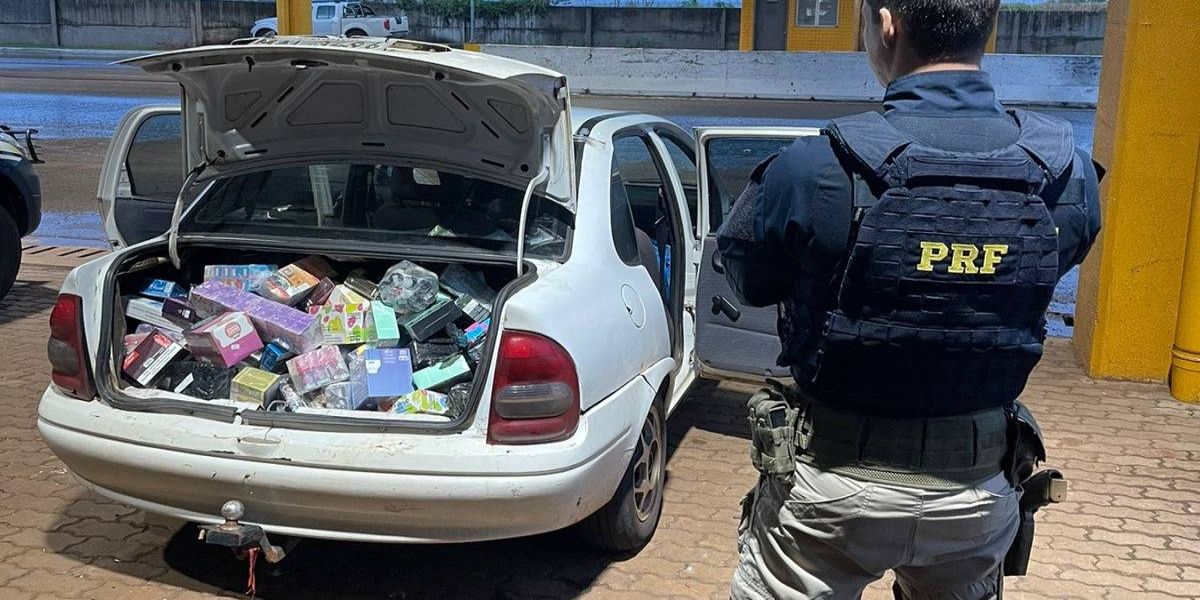 PRF realiza apreensão de contrabando e descaminho na BR-277 em Cascavel