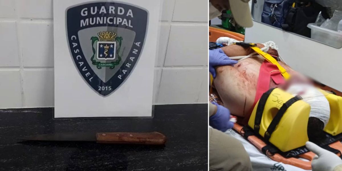 Briga de casal termina com homem de 51 anos esfaqueado no Bairro Cataratas em Cascavel