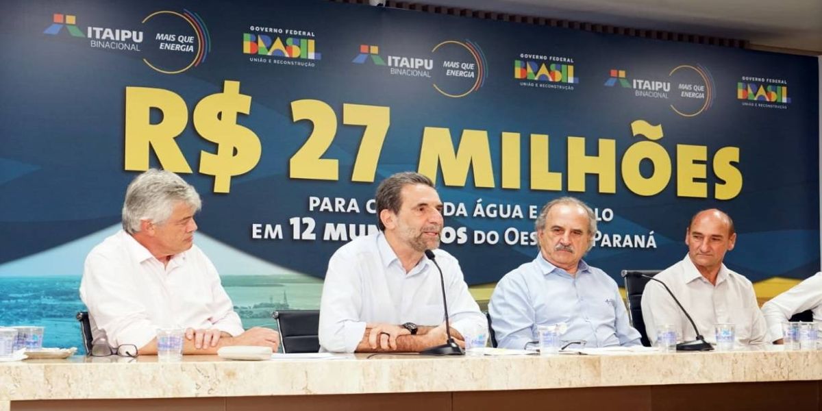 12 municípios e Itaipu Binacional assinam convênios para o Programa Gestão por Bacias Hidrográficas