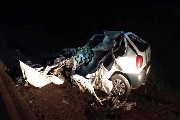 Colisão Frontal na PR-182 deixa um morto e um ferido em Palotina