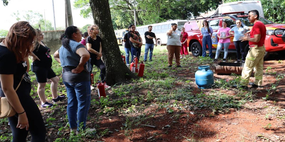Educação tem mais uma etapa prática do curso de Brigadista Escolar em Cascavel
