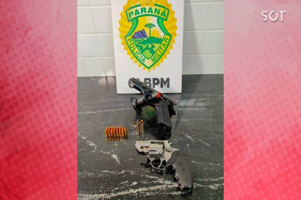Homem é detido pela PM por porte ilegal de arma de fogo no centro de Cascavel