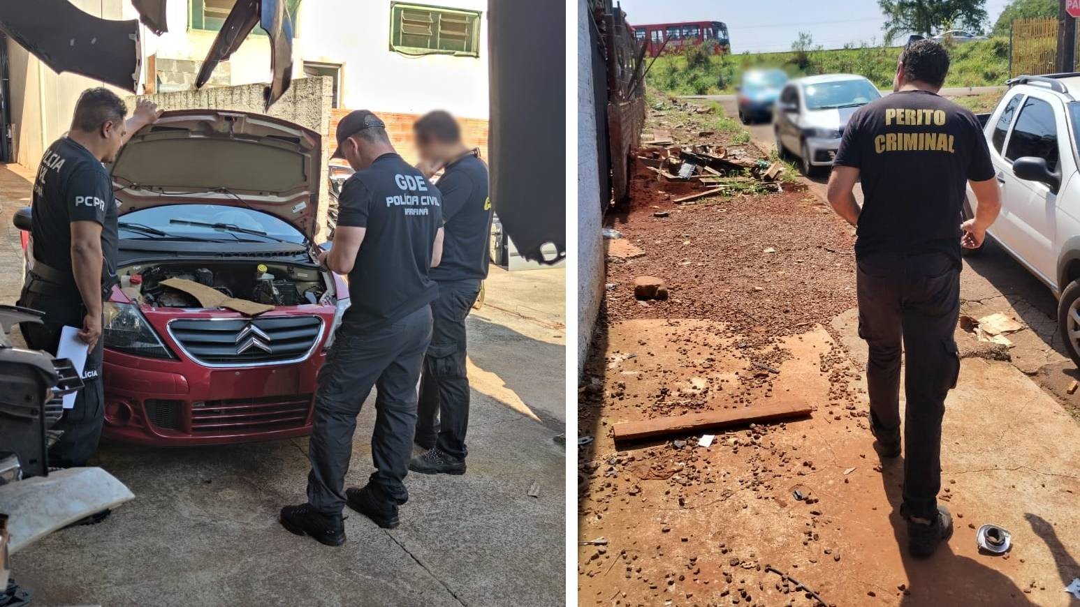 Polícia Civil realiza operação contra furto, roubo e receptação de veículos em Cascavel