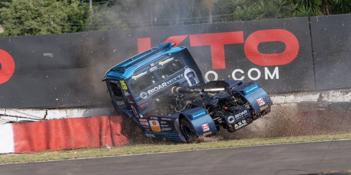 Copa Truck: Cascavelense Jaidson Zini sofre acidente e está fora da rodada dupla em Tarumã