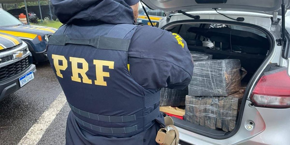 PRF apreende cerca de 518 quilos de Maconha, na BR-277 em Guarapuava