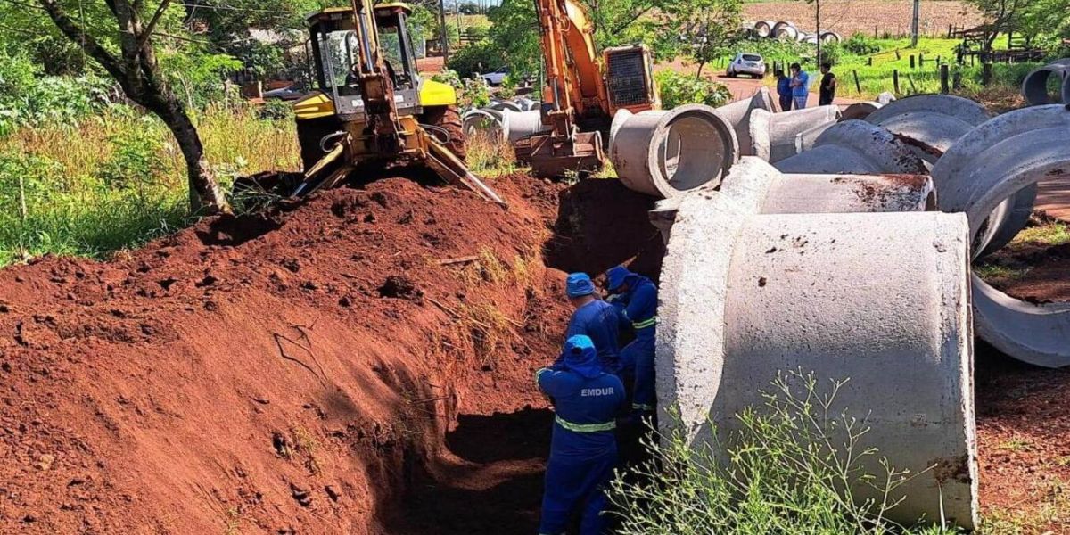 Prefeitura de Toledo investe R$ 1 milhão em galerias no distrito de Novo Sarandi